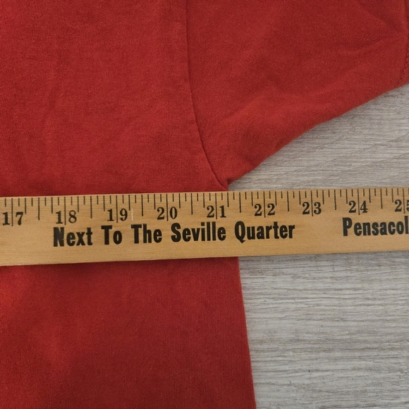 VINTAGE Beatles T Shirt Mens Size XL Red American Tour Crew Neck Reprint 2002 - Picture 6 of 7